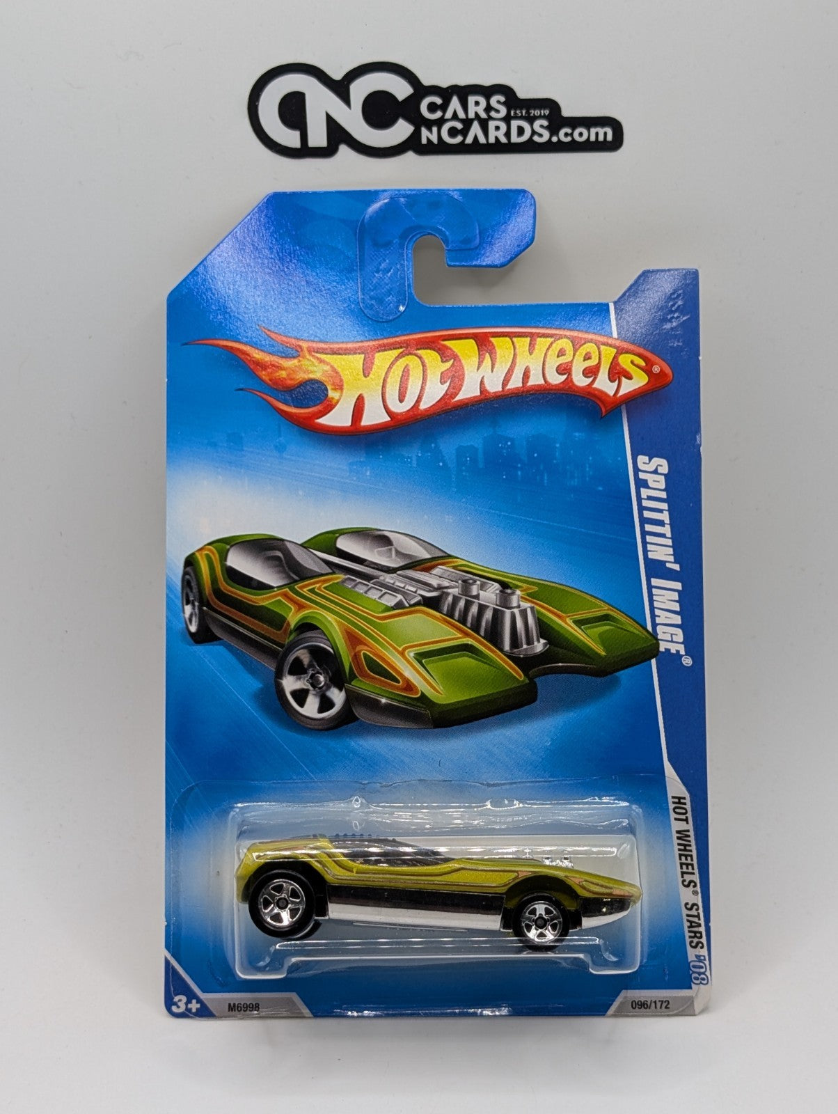 2008 Hot Wheels Stars Splittin' Image Green 96/172 (Card Damage)