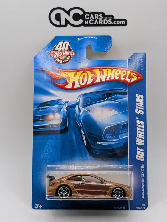 2008 Hot Wheels Stars AMG-Mercedes CLK DTM Copper 98/172 (Soft Corners)