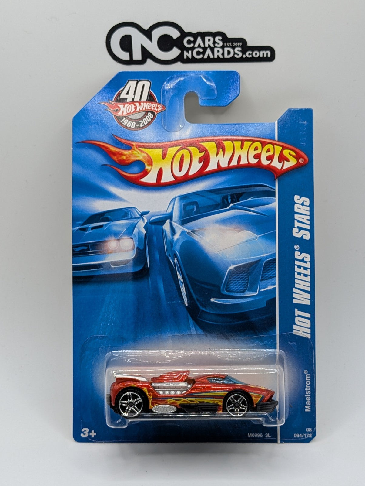 2008 Hot Wheels Stars Maelstrom Red 94/172 (Soft Corners)