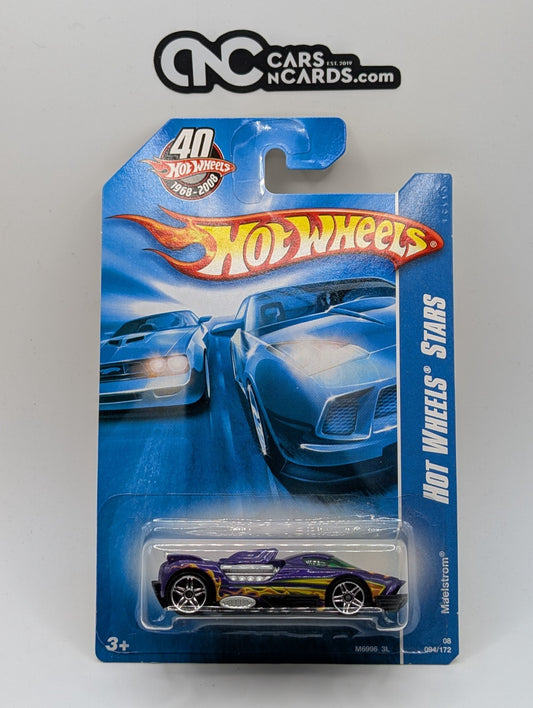 2008 Hot Wheels Stars Maelstrom Purple 94/172 (Soft Corners)