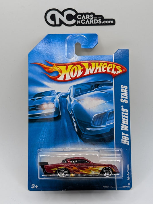 2008 Hot Wheels Stars At-A-Tude Red 89/172 (Soft Corners)