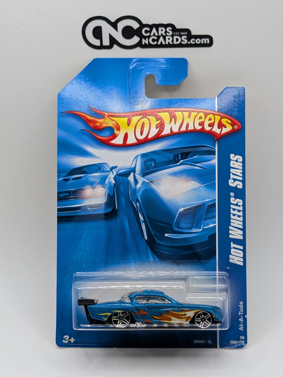 2008 Hot Wheels Stars At-A-Tude Blue 89/172 (Soft Corners)