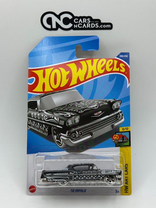 2022 Hot Wheels HW Art Cars Treasure Hunt '58 Impala Day of the Dead