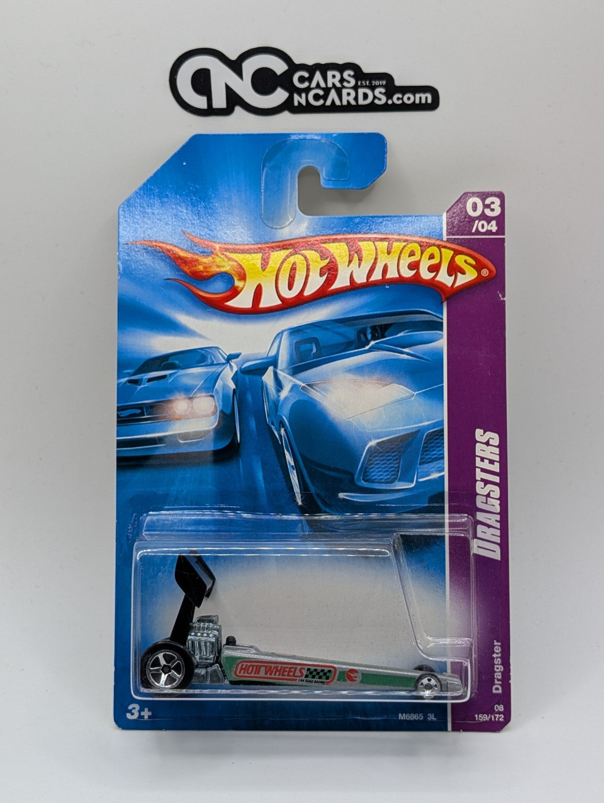 2008 Hot Wheels Dragsters 3/4 Dragster 159/172 (Card Damage)