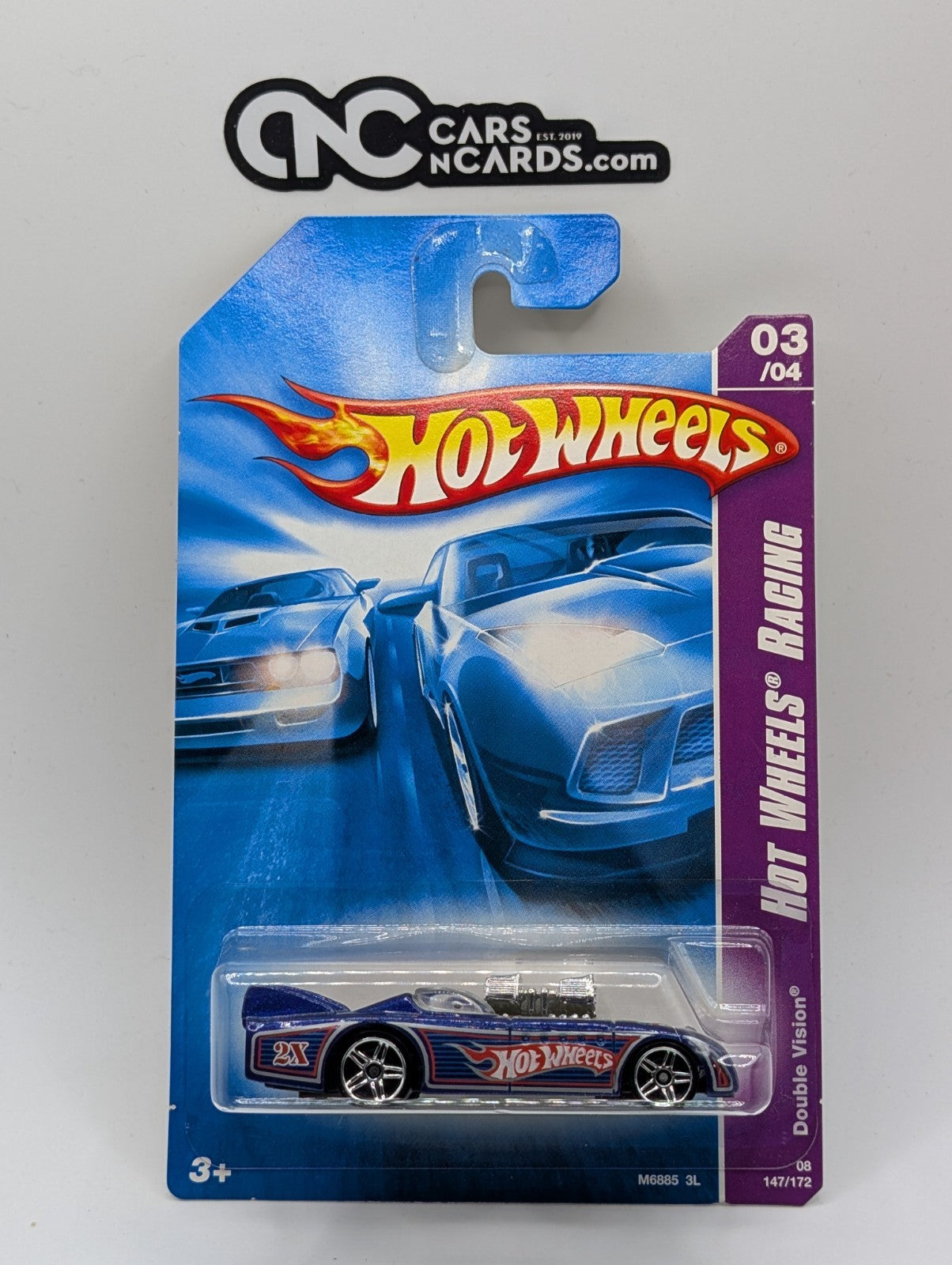 2008 Hot Wheels HW Racing 3/4 Double Vision 147/172 (Soft Corners)