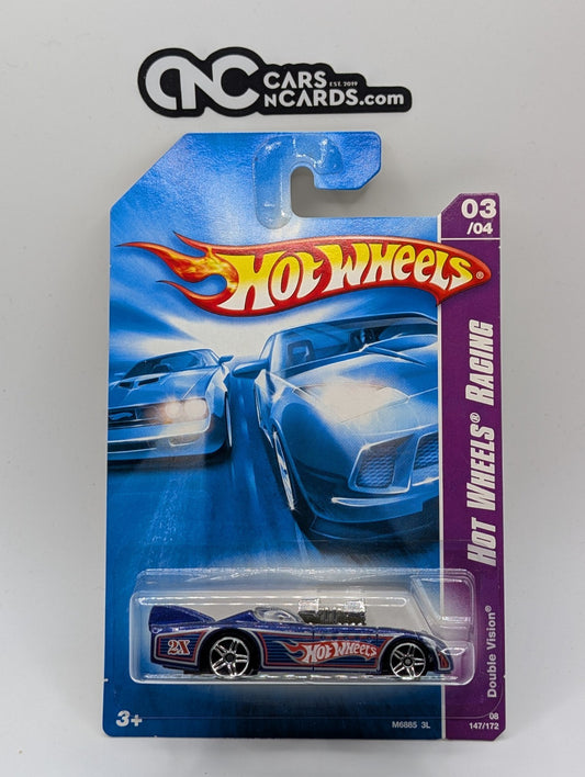 2008 Hot Wheels HW Racing 3/4 Double Vision 147/172 (Soft Corners)
