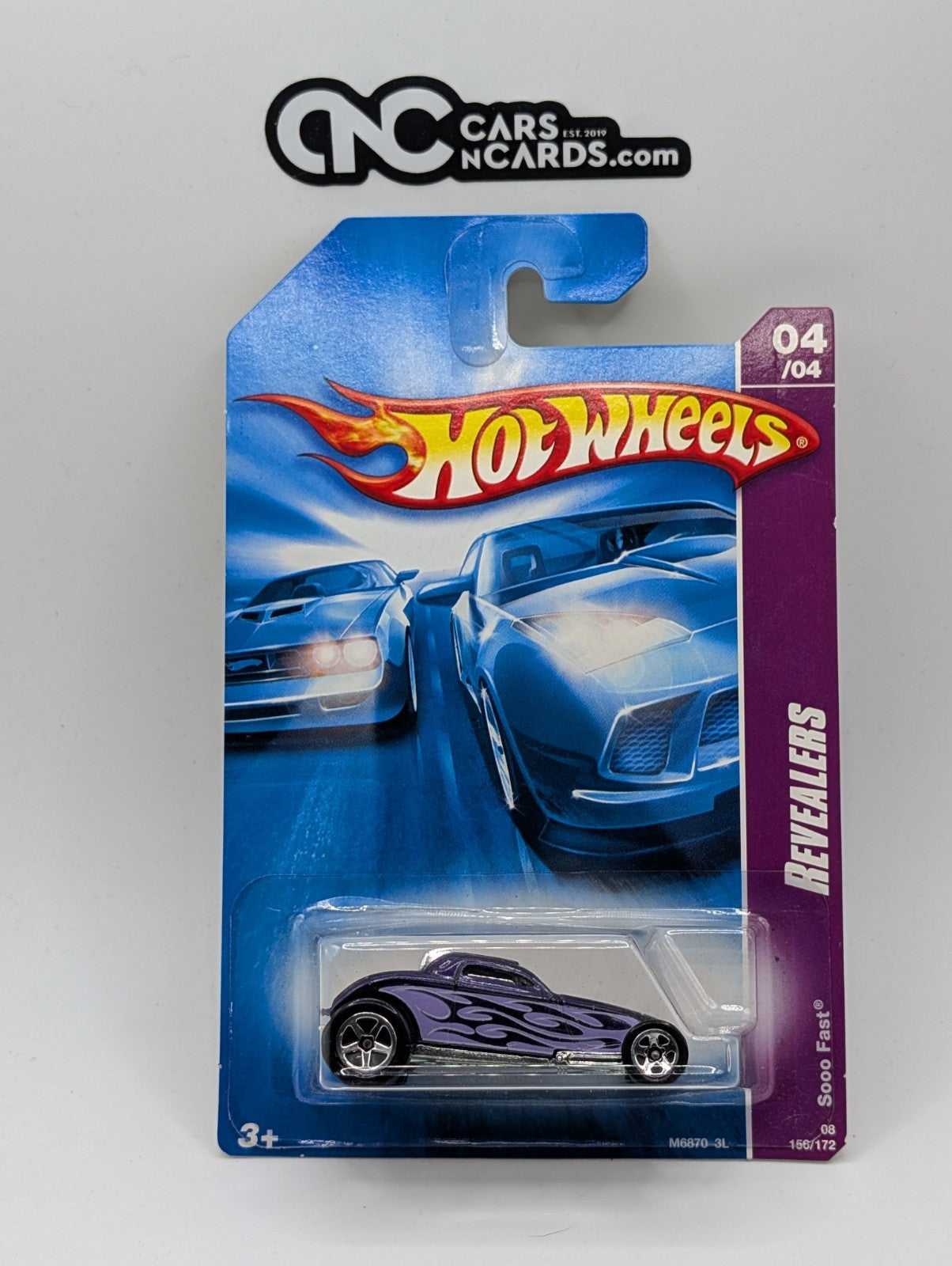 2008 Hot Wheels Revealers 4/4 Sooo Fast 156/172 (Soft Corners)