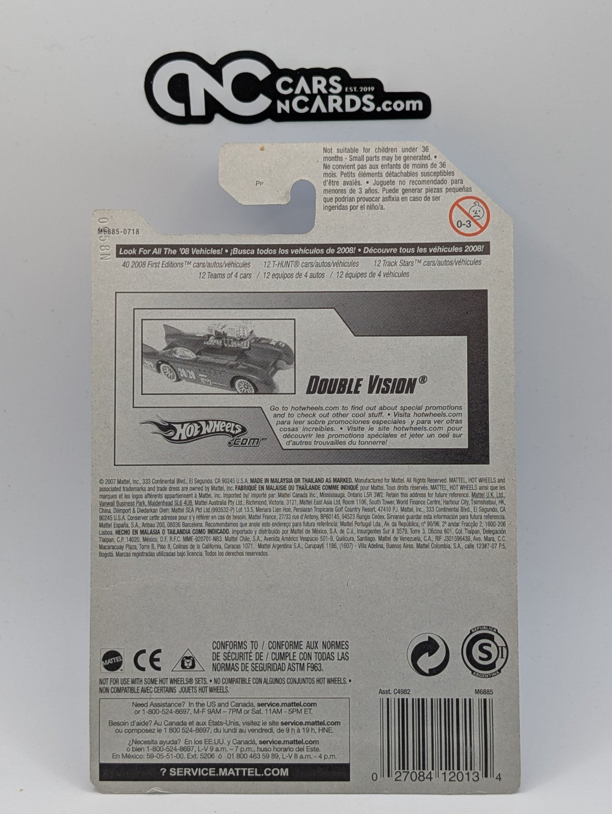 2008 Hot Wheels HW Racing 3/4 Double Vision 147/172 (Soft Corners)