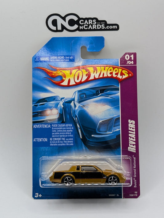 2008 Hot Wheels Revealers 1/4 Buick Grand National Gold 153/172 (Soft Corners)