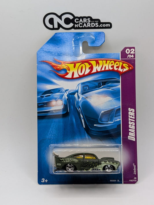2008 Hot Wheels Dragsters 2/4 Jaded Green 158/172 (Card Crease)