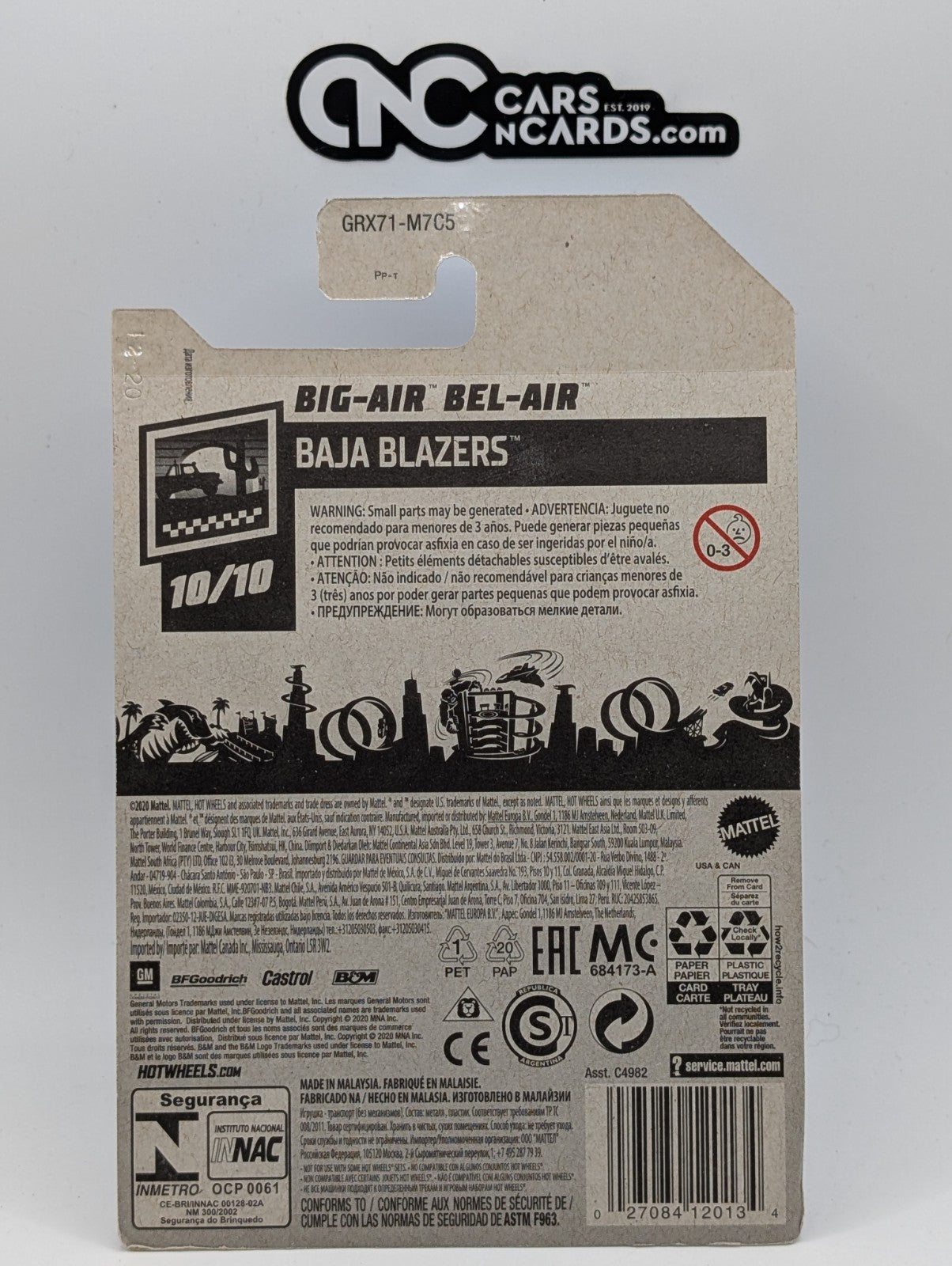 2021 Hot Wheels Baja Blazers 10/10 Big-Air Bel-Air Red 130/250 (Soft Corners)