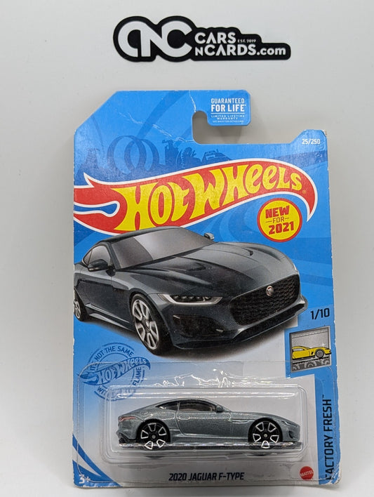 2021 Hot Wheels Factory Fresh 1/10 2020 Jaguar F-Type Silver (Damaged)