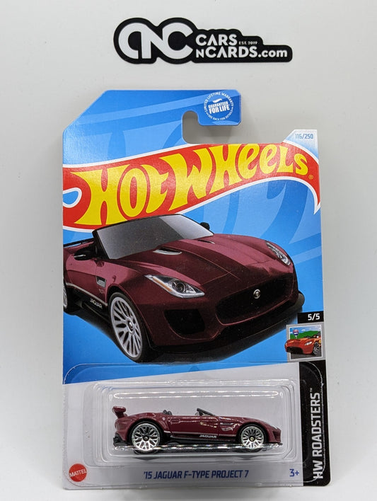 2024 Hot Wheels HW Roadsters 5/5 '15 Jaguar F-Type Project 7 Red 116/250