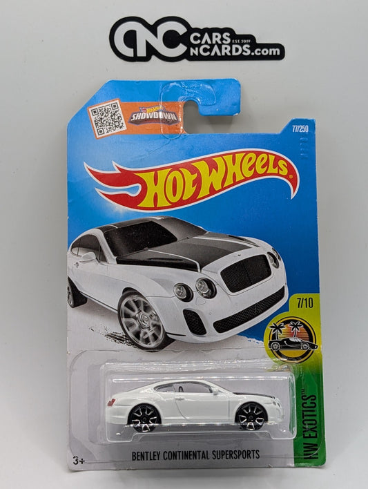 2016 Hot Wheels HW Exotics 7/10 Bentley Continental Supersports (Damaged)