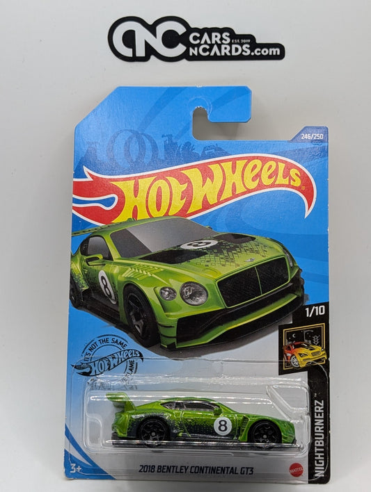 2020 Hot Wheels Nightburnerz 2018 Bentley Continental GT3 246/250 (Soft Corners)