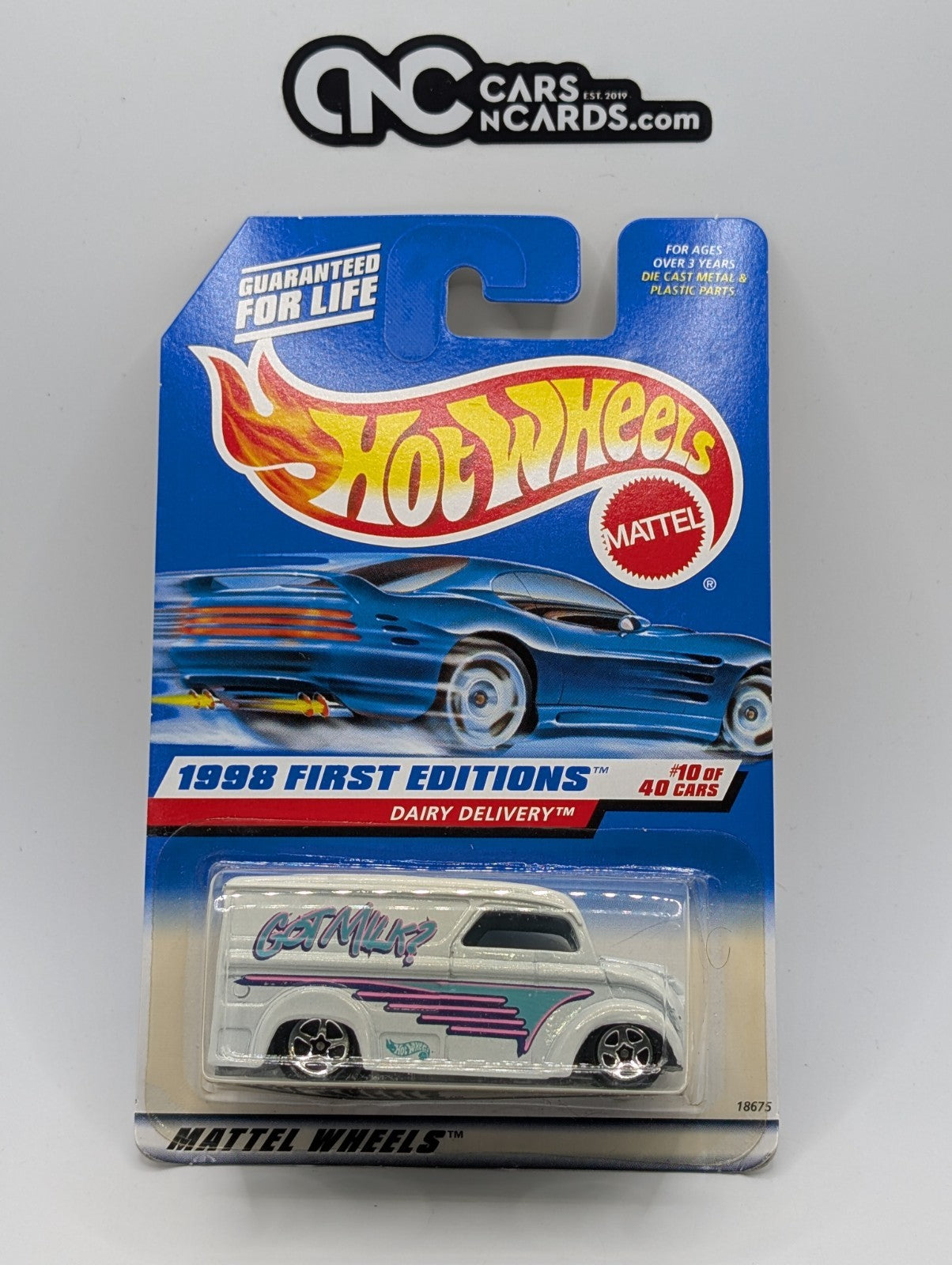 1998 Hot Wheels First Editions 10/40 Dairy Delivery 18675 (Soft Corners)