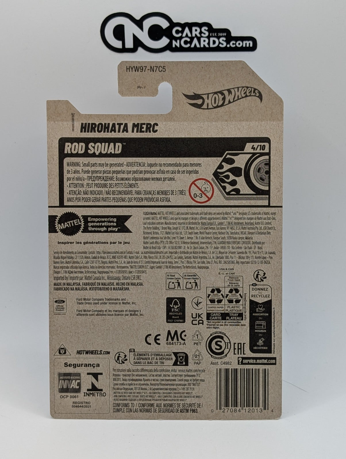 2025 Hot Wheels Rod Squad 4/10 Hirohata Merc 46/250 (Soft Corners)