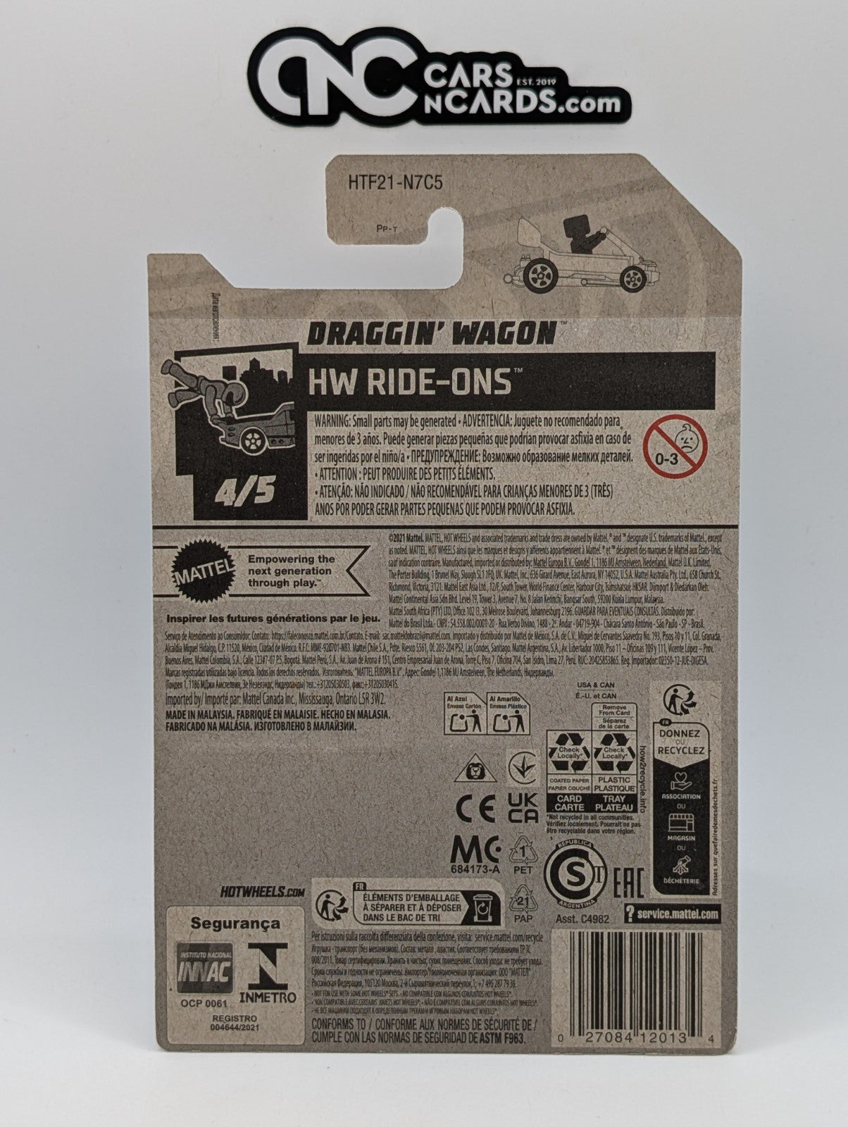 2023 Hot Wheels HW Ride-Ons 3/5 Draggin' Wagon Treasure Hunt 141/250