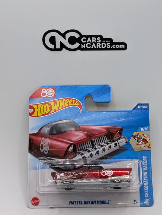 2025 Hot Wheels Celebration Racers Mattel Dream Mobile Short Card (Soft Corners)