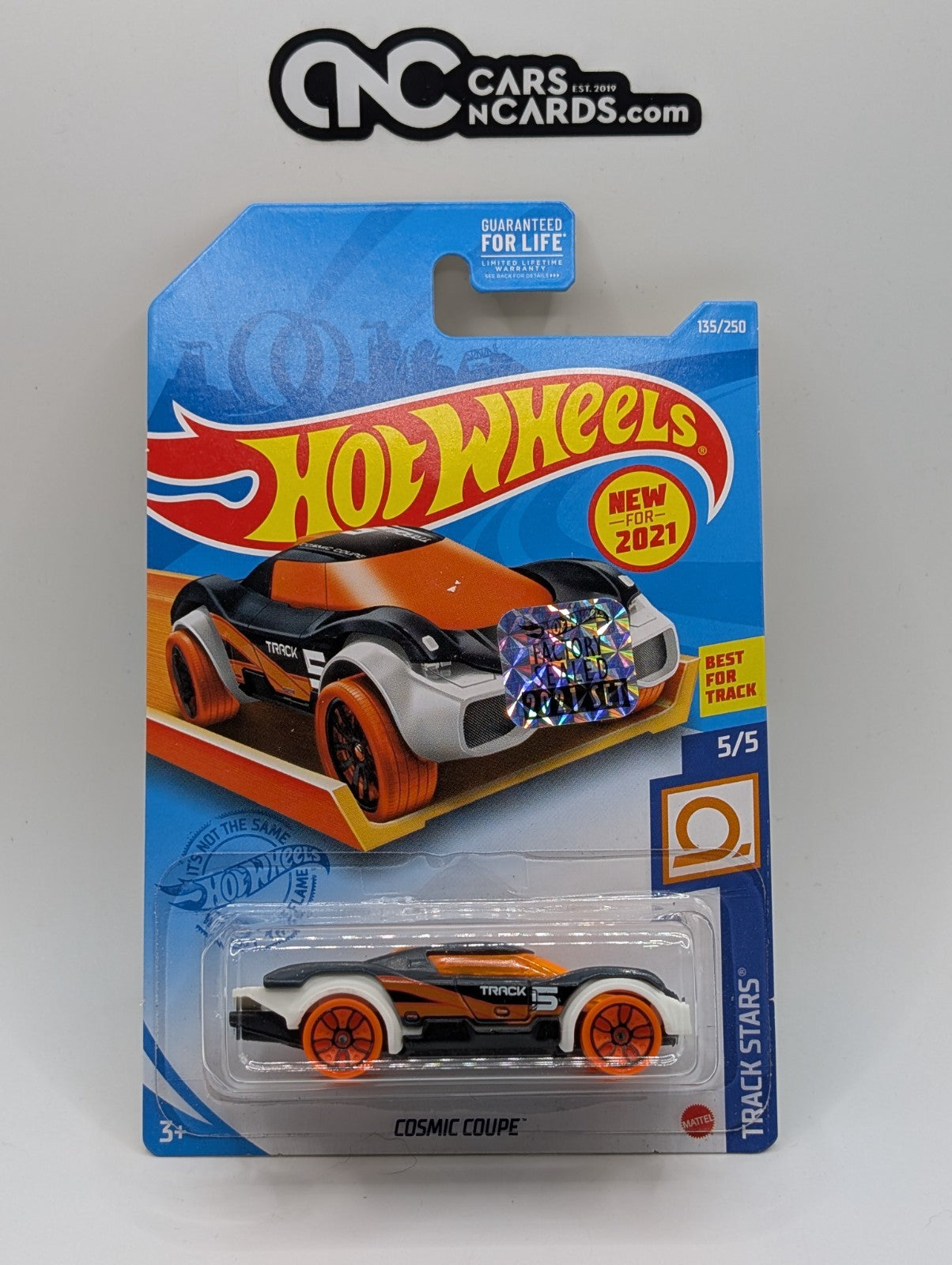 2021 Hot Wheels RLC Factory Sealed Track Stars 5/5 Cosmic Coupe (Soft Corners)