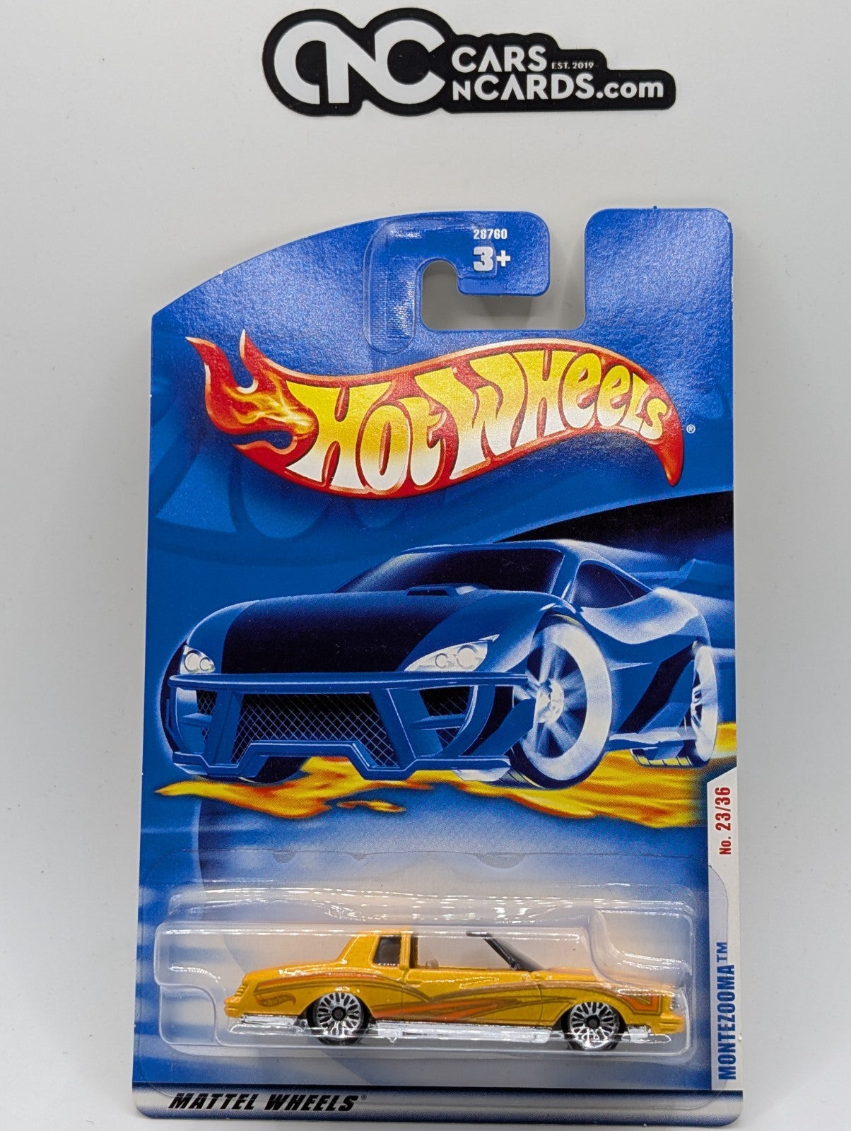 2001 Hot Wheels First Editions 23/36 Montezooma Yellow #35 (Soft Corners)