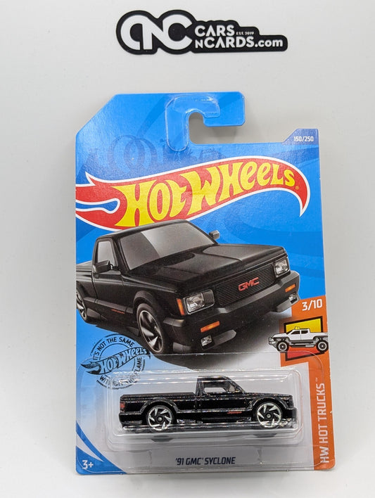 2020 Hot Wheels HW Hot Trucks '91 GMC Syclone Black 150/250 (Soft Corners)