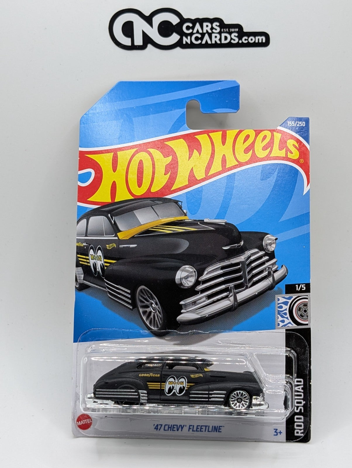 2022 Hot Wheels Rod Squad 1/5 47 Chevy Fleetline Mooneyes 155/250 (Soft Corners)