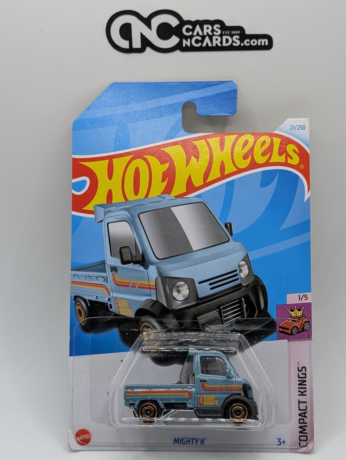 2024 Hot Wheels Compact Kings 1/5 Mighty K Teal 21/250 (Soft Corners)