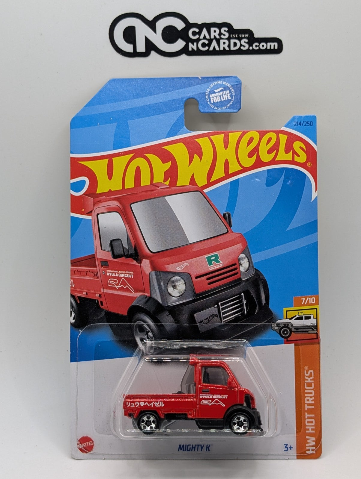 2023 Hot Wheels HW Hot Trucks 7/10 Mighty K Red 214/250 (Card Damage)