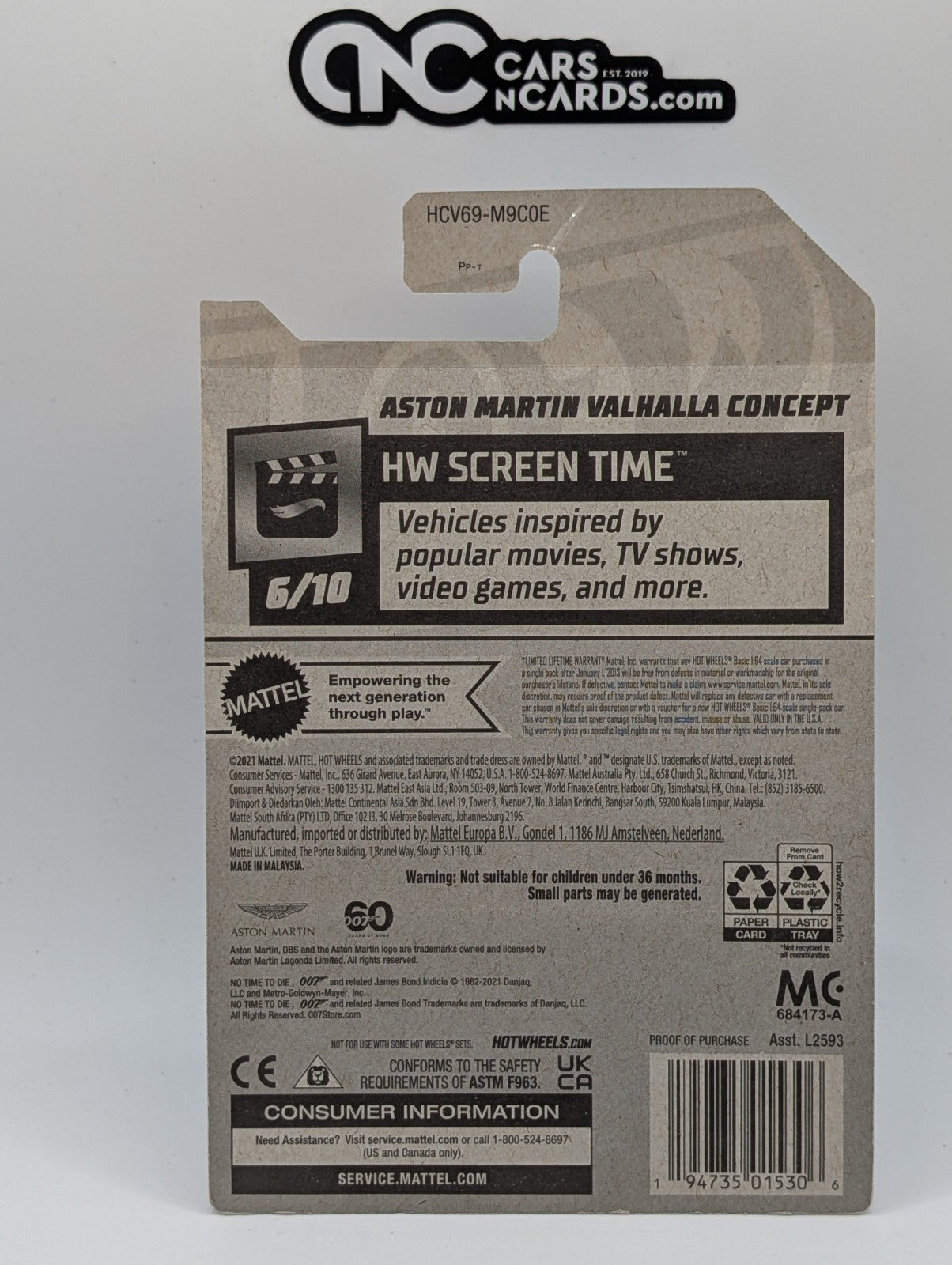 2022 Hot Wheels HW Screen Time 6/10 Aston Martin Valhalla Concept (Soft Corners)