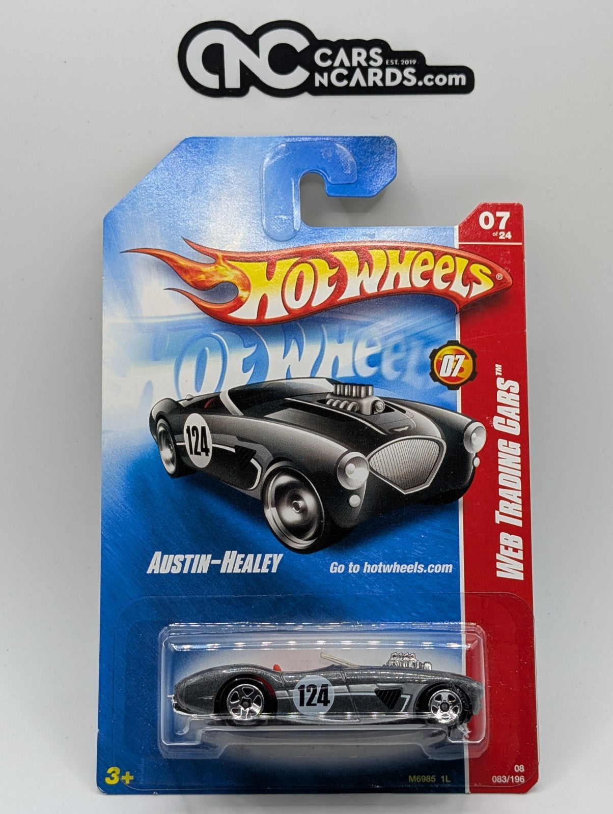 2008 Hot Wheels Web Trading Cars 7/24 Austin-Healy 83/196 (Soft Corners)