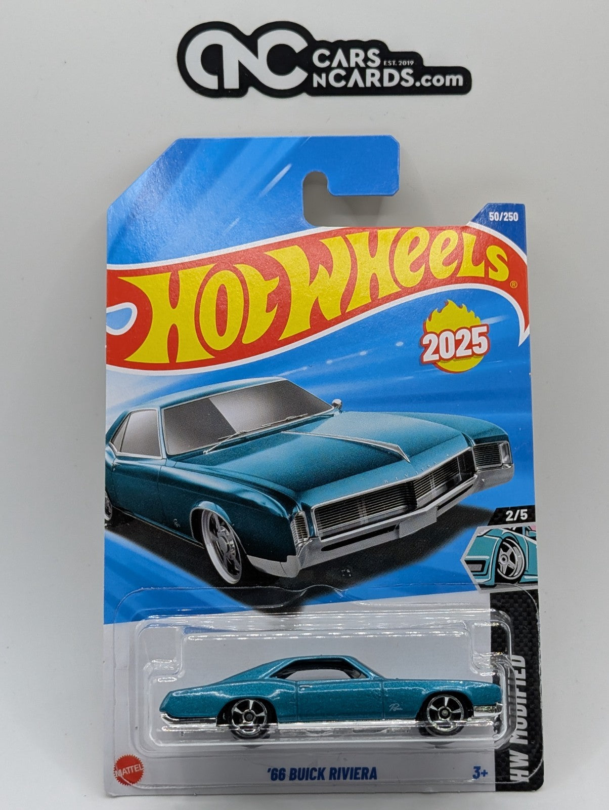 2025 Hot Wheels HW Modified 2/5 '66 Buick Riviera Blue 50/250