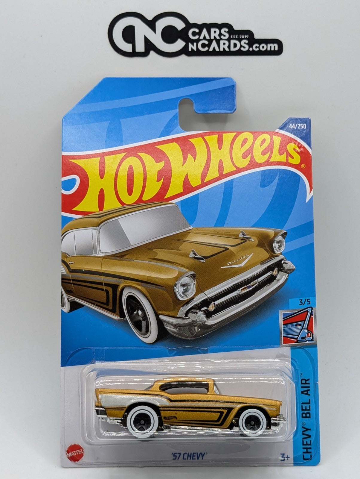 2022 Hot Wheels Chevy Bel Air 3/5 '57 Chevy Gold 44/250
