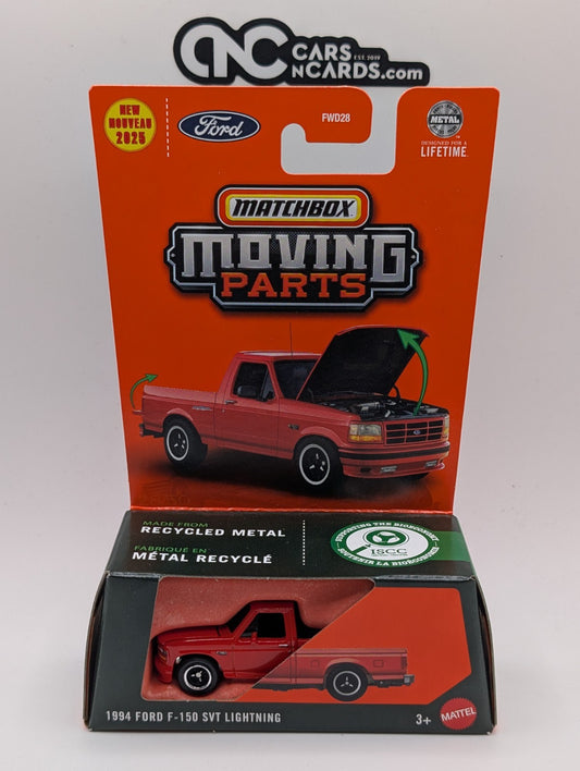 2025 Matchbox Moving Parts 1994 Ford F-150 SVT Lightning Red