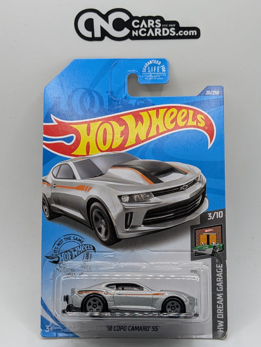 2023 Hot Wheels HW Dream Garage 18 COPO Camaro SS Silver 20/250 (Card Damage)