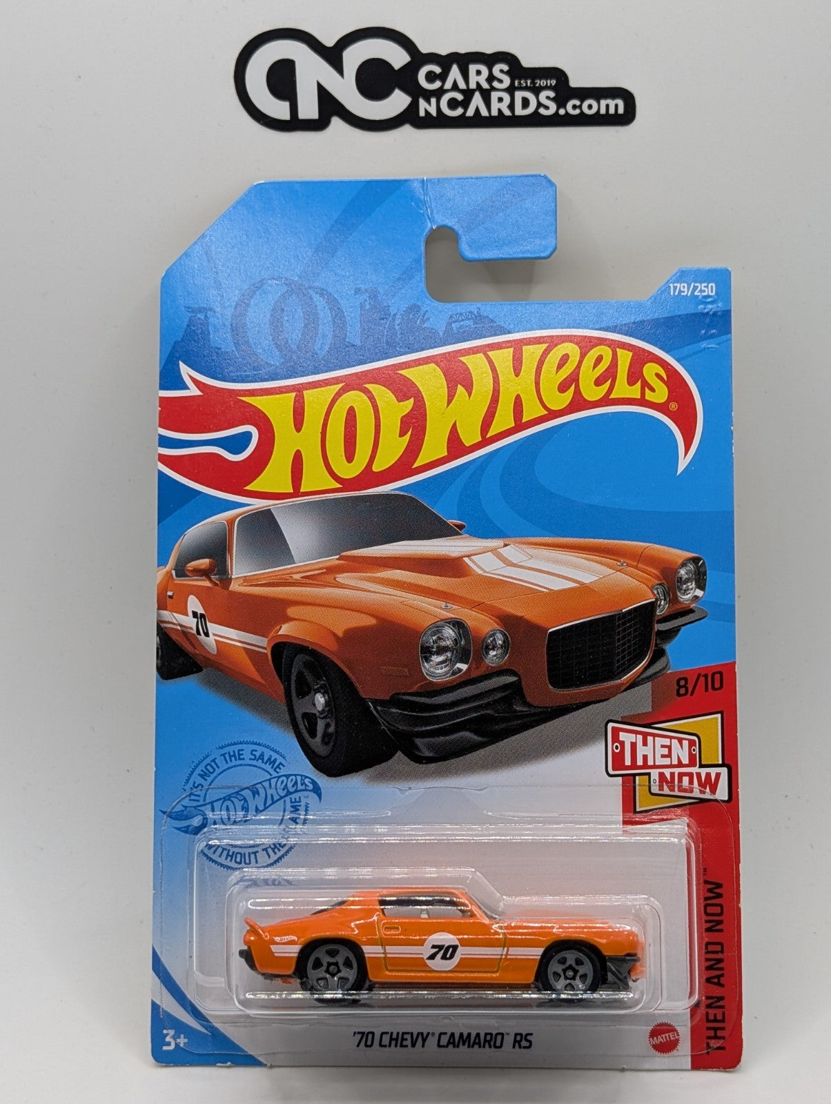 2021 Hot Wheels Then And Now 8/10 '70 Chevy Camaro RS 179/250 (Hook Crease)