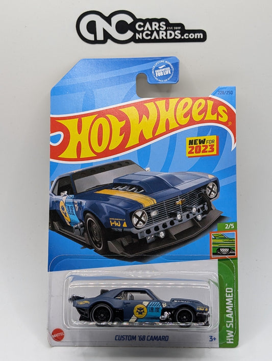 2023 Hot Wheels HW Slammed 2/5 Custom '68 Camaro 228/250 (Soft Corners)