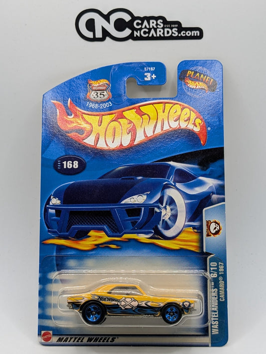 2003 Hot Wheels Wastelanders 6/10 Camaro 1967 Yellow Collector #168