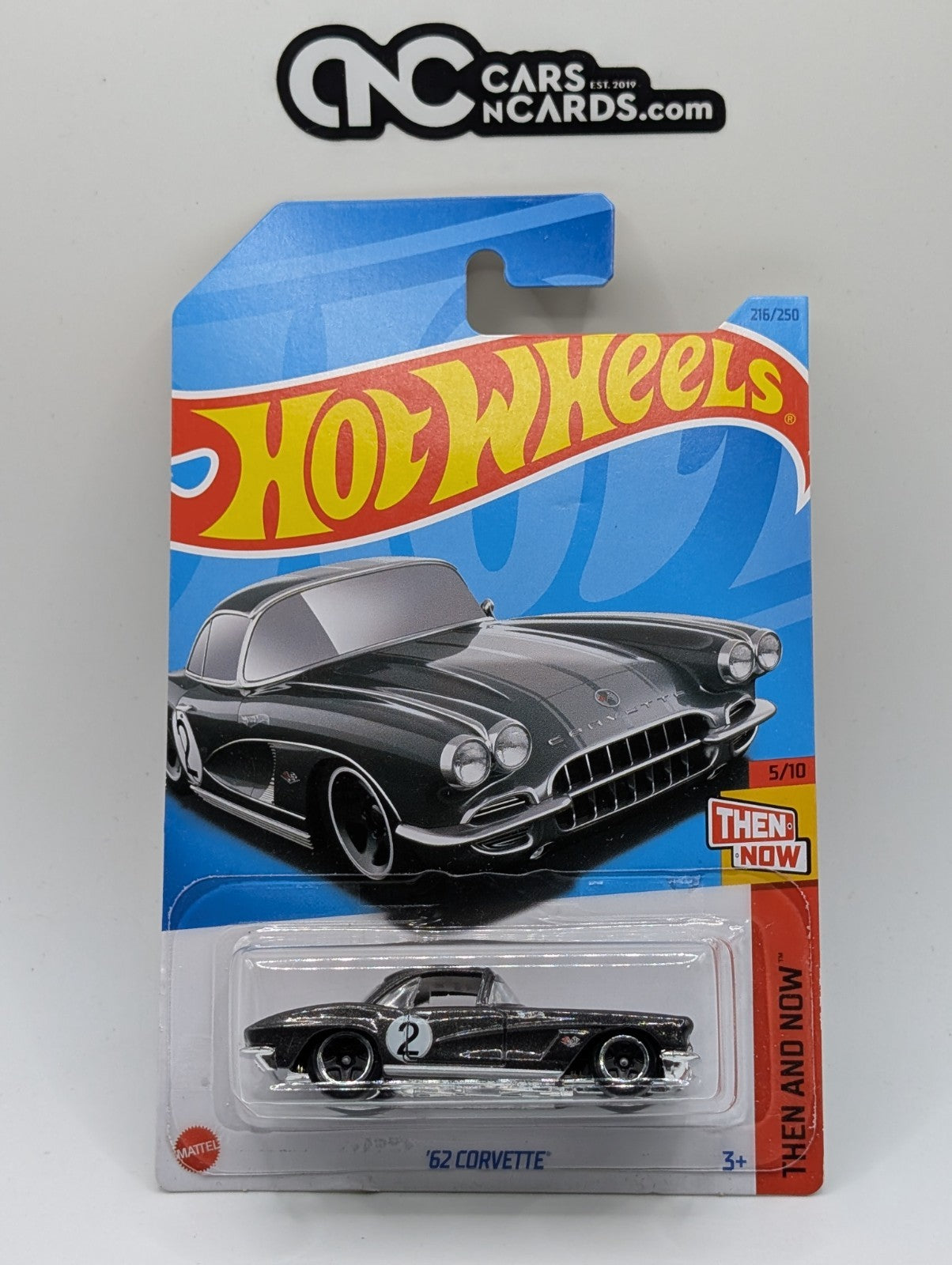 2023 Hot Wheels Then And Now 5/10 '62 Corvette Gray 216/250