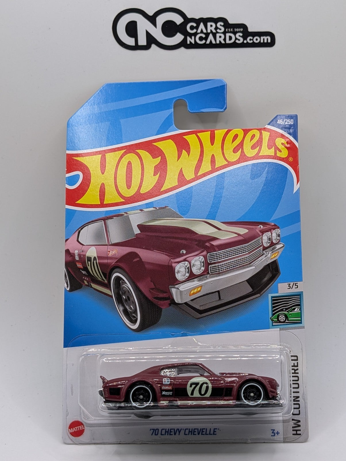 2022 Hot Wheels HW Contoured 3/5 '70 Chevy Chevelle Red 46/250