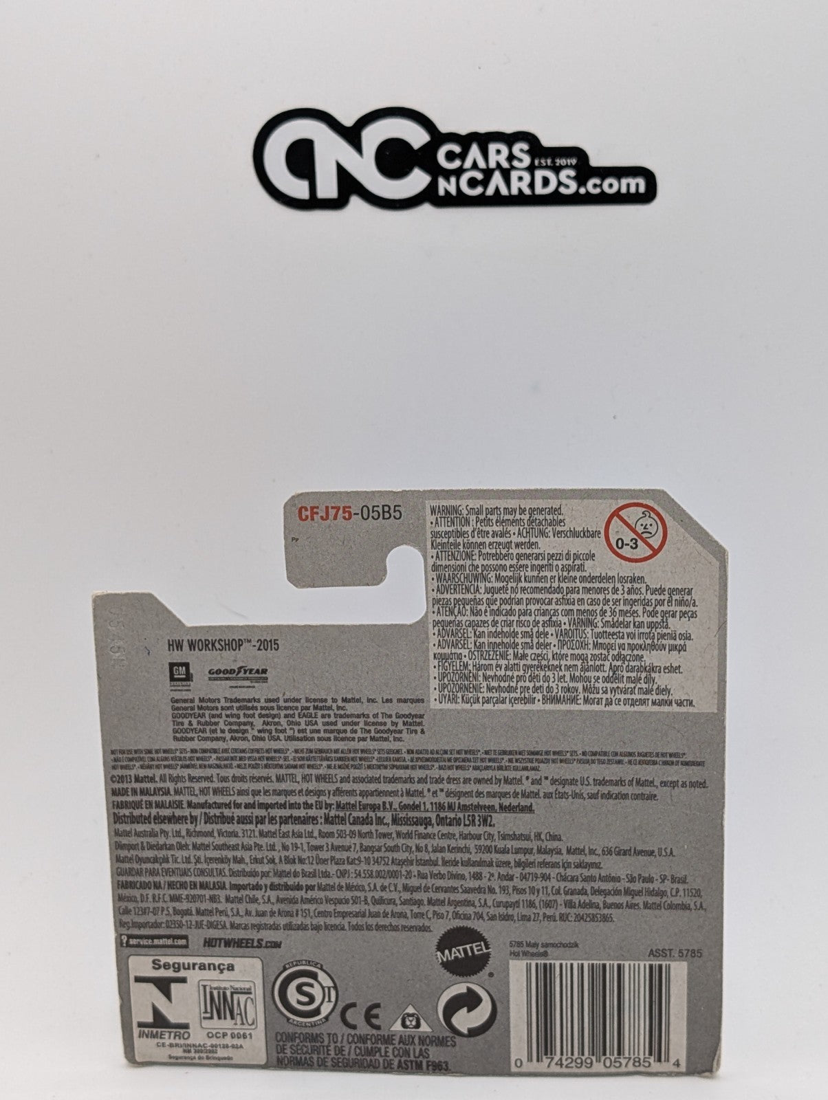 2015 Hot Wheels HW Workshop '70 Chevy Chevelle 194/250 Short Card (Card Damage)