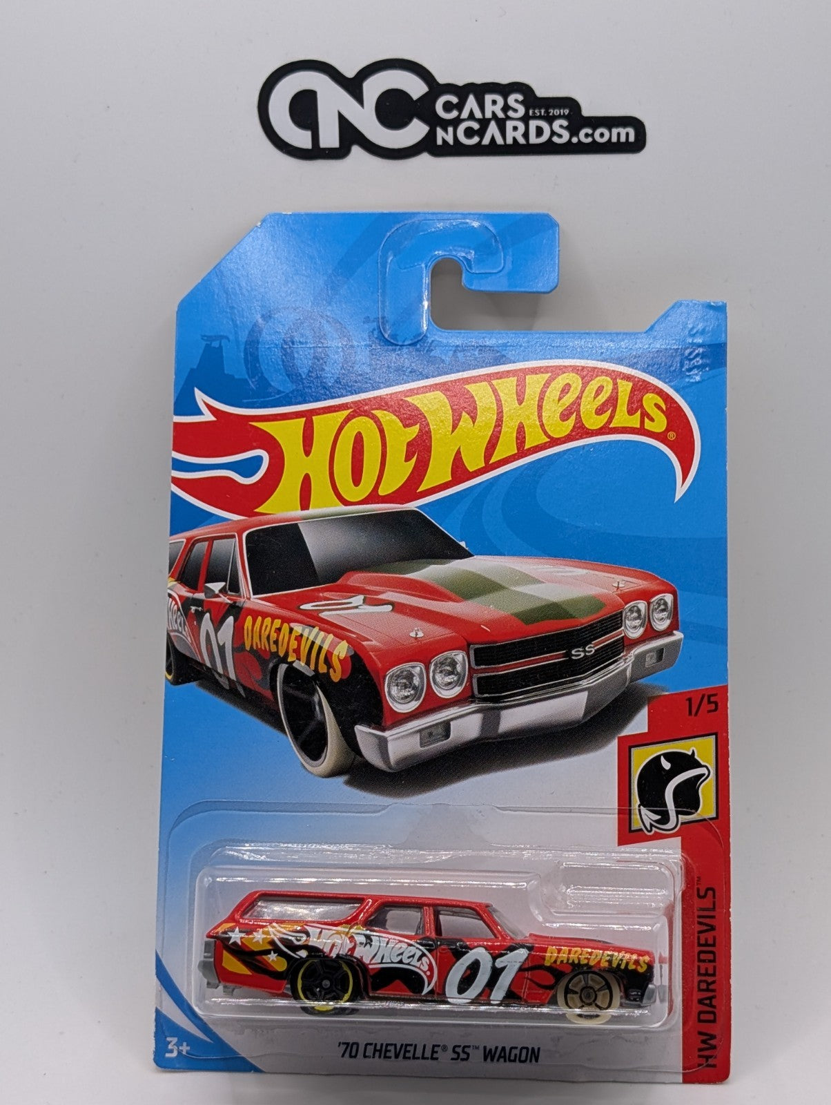 2018 Hot Wheels HW Daredevils '70 Chevelle SS Wagon Red (Soft Corners ...