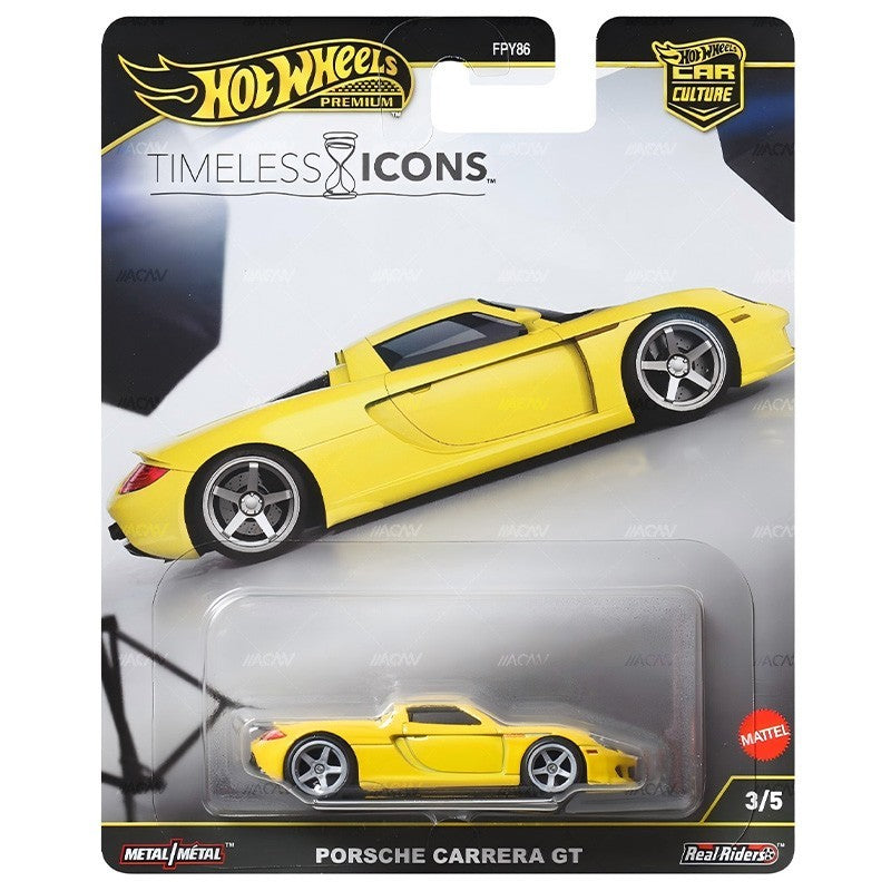 2025 Hot Wheels Premium Timeless Icons Porsche Carrera GT Solid Case of 10 Cars