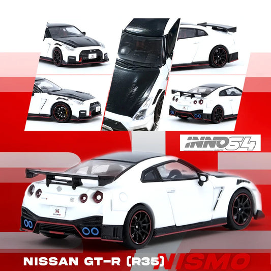 INNO64 1:64 NISSAN GT-R (R35) NISMO White IN64-R35N-WHI