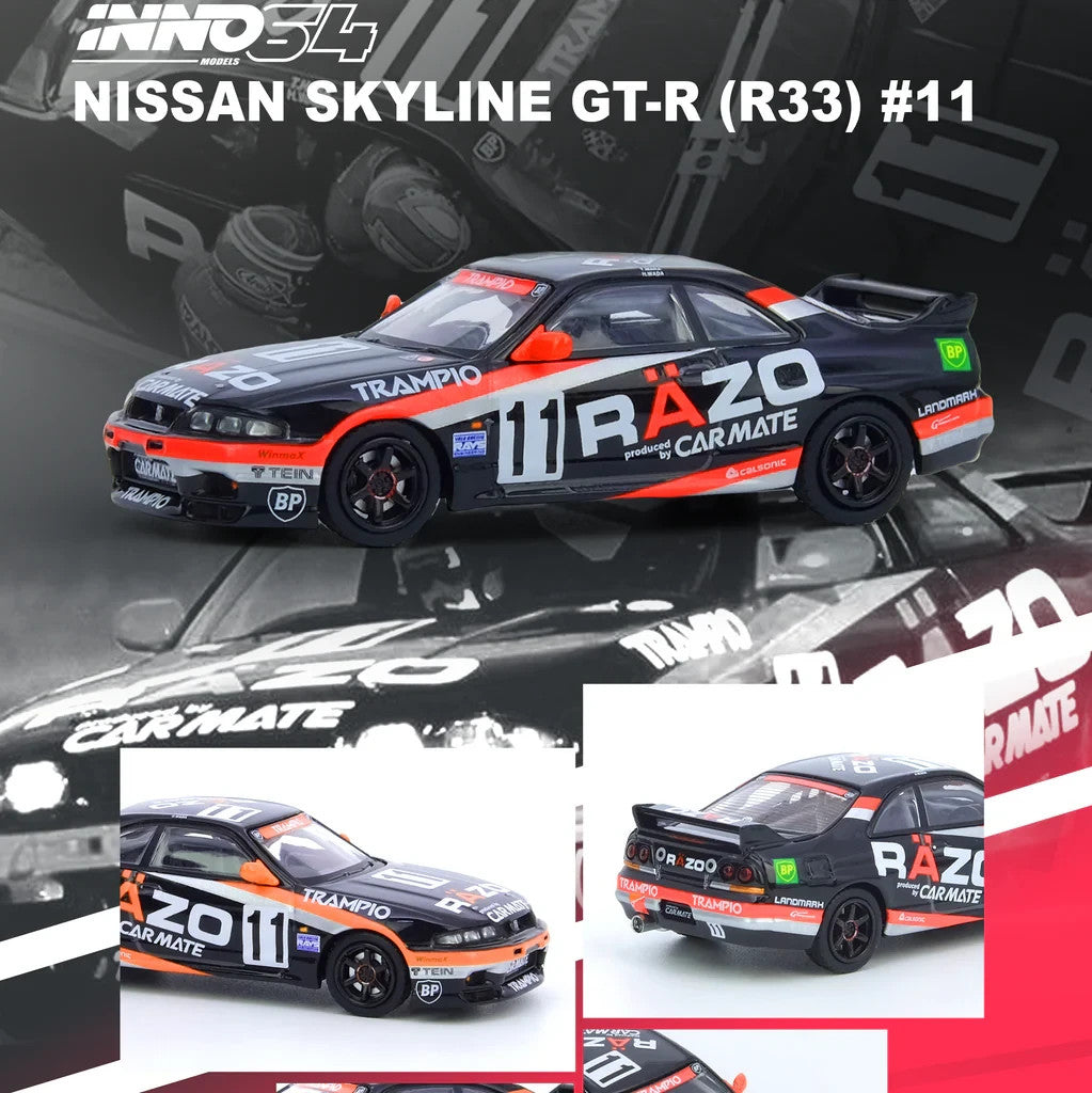 INNO64 1:64 NISSAN SKYLINE GT-R R33 #11 "RAZO TRAMPIO" N1 Super Endurance Series