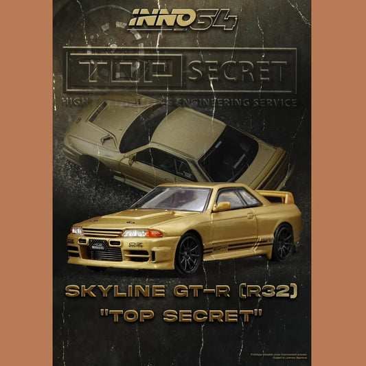 INNO64 1:64 TOP SECRET BNR32 GT-R (650R) Gold IN64-R32TS-650R