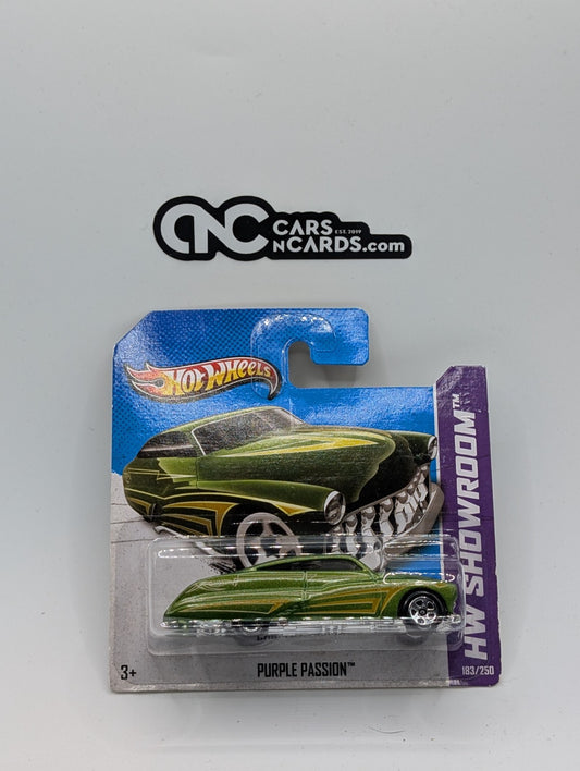 2013 Hot Wheels Showroom Purple Passion Green 193/250 Short Card (Soft Corners)