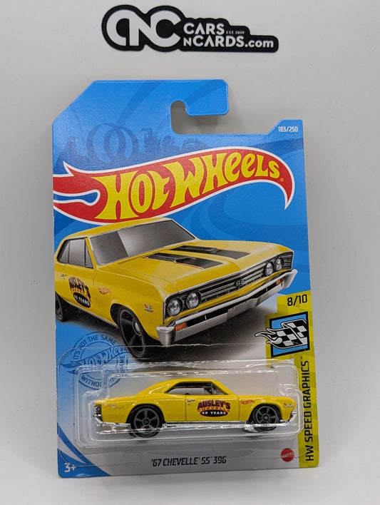 2021 Hot Wheels HW Speed Graphics '67 Chevelle SS 396 Yellow (Cracked Blister)