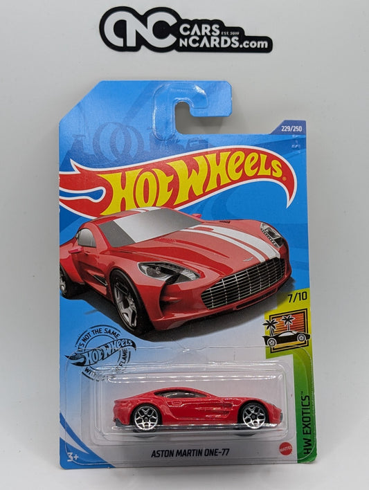2020 Hot Wheels HW Exotics 7/10 Aston Martin One-77 Red 229/250 (Soft Corners)