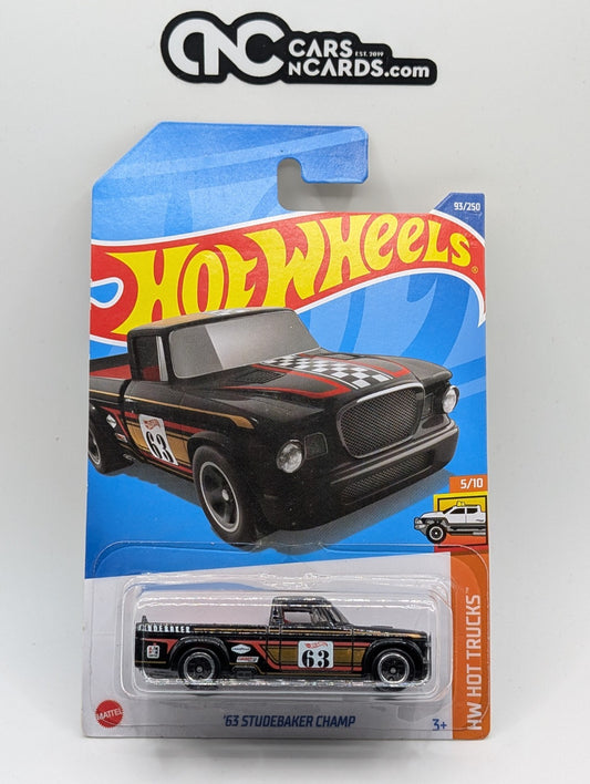 2022 Hot Wheels HW Hot Trucks 5/10 '63 Studebaker Champ Black 93/250